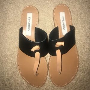 Steve Madden Olivia Women’s Black/Tan Sandals